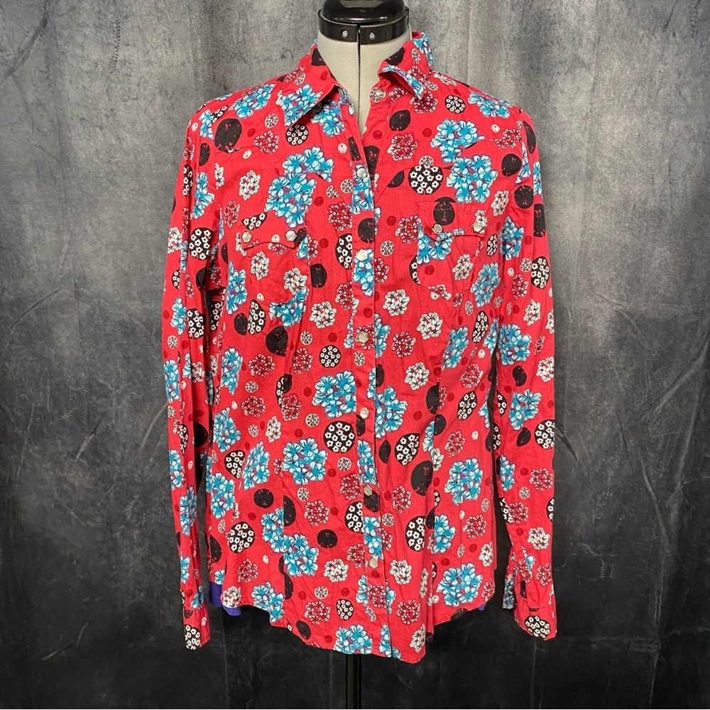 Women’s Floral Western Snap Front Shirt